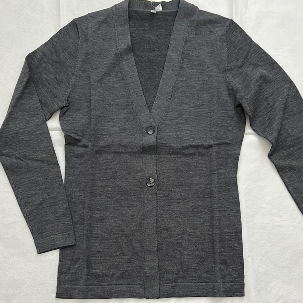 Women's Gray Cardigan Sweater